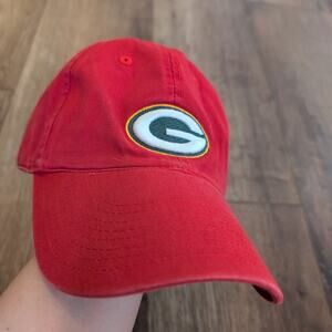 NFL Green Bay‎ Packers Adjustable Cap Hat Football Red Green Embroidered